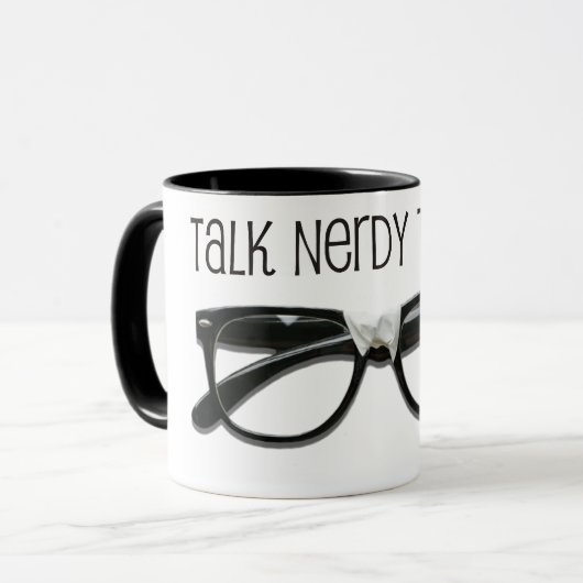 Praat Nerdy tegen me Mok (Voorkant links)
