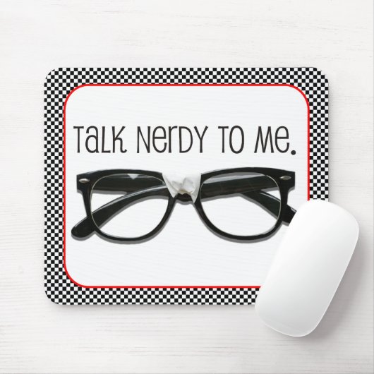 Praat Nerdy tegen me Muismat (Met muis)