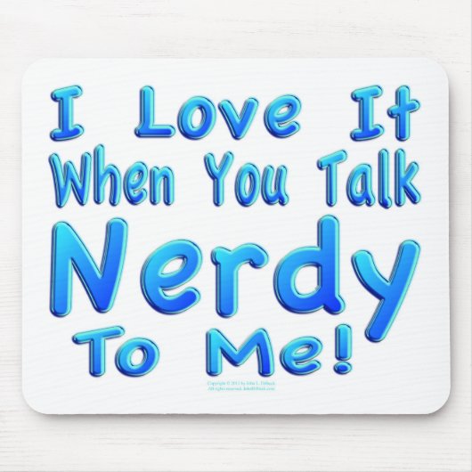 Praat Nerdy tegen me Muismat (Voorkant)