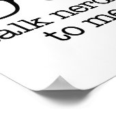 Praat Nerdy tegen me Poster (Hoek)