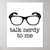 Praat Nerdy tegen me Poster (Voorkant)