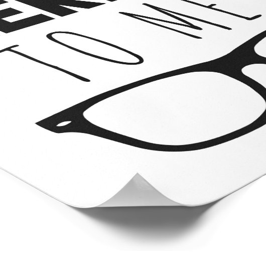 Praat Nerdy tegen me. Poster (Hoek)