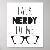 Praat Nerdy tegen me. Poster (Voorkant)