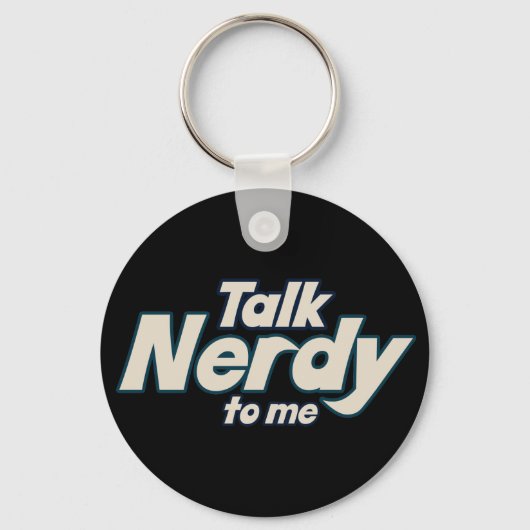 Praat Nerdy tegen me. Sleutelhanger (Voorkant)
