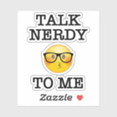 Praat Nerdy tegen me Sticker (Vel)
