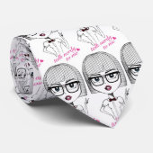 Praat Nerdy tegen me Stropdas (Opgerold)