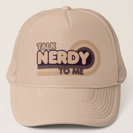 Praat Nerdy tegen me. Trucker Pet (Voorkant)