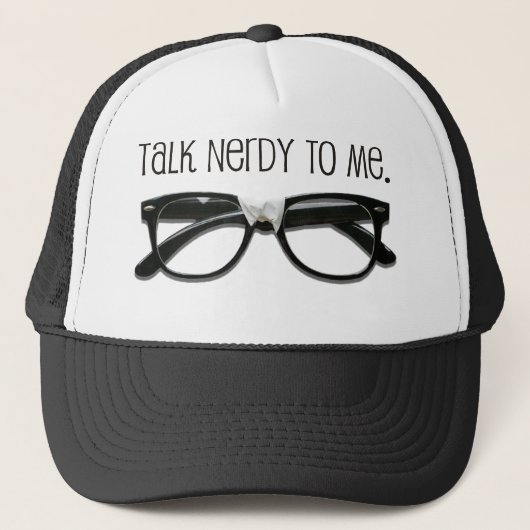 Praat Nerdy tegen me Trucker Pet (Voorkant)