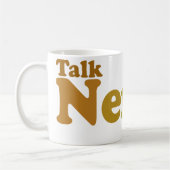 Praat nerdy tegen mij Cool retro Koffiemok (Links)