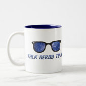 Praat nerdy tegen mij Space Stars Mok (Links)