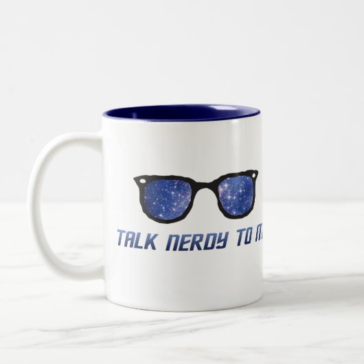 Praat nerdy tegen mij Space Stars Mok (Links)