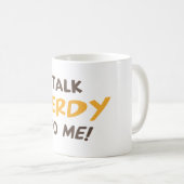 Praat nerveus tegen me! koffiemok (Voorkant rechts)