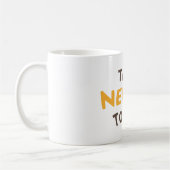Praat nerveus tegen me! koffiemok (Links)