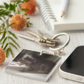 Praat niet met je Dave Square Sleutelhanger (Voorkant Rechts)