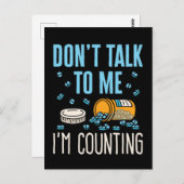 Praat niet met me, ik tel de apotheker. briefkaart (Voorkant / Achterkant)