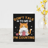 Praat niet met me, ik tel grappige kattenbreisels kaart (Gele Bloem)