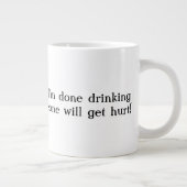 Praat niet met me Jumbo Coffee Mok (Rechts)