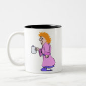 Praat niet met me over Coffee Cup Tweekleurige Koffiemok (Links)
