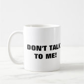 Praat niet met me over koffie Mok (Links)