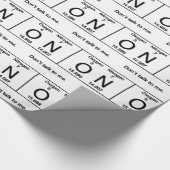 Praat niet met me over periodieke tabel cadeaupapier (Hoek)