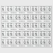 Praat niet met me over periodieke tabel cadeaupapier (Vlak)