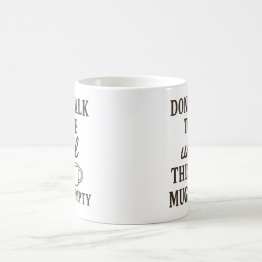 Praat niet met me totdat deze Mok leeg is - grappi (Center)