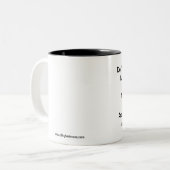 "Praat niet met mij" mok (Voorkant links)