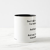 "Praat niet met mij" mok (Center)