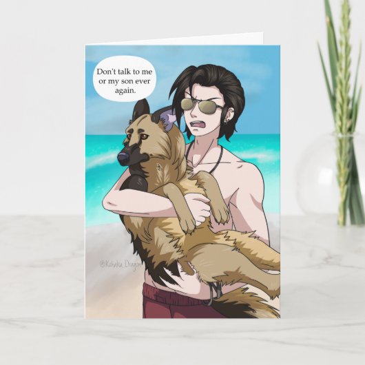 Praat niet met mij of mijn zoon kaart (Voorkant)