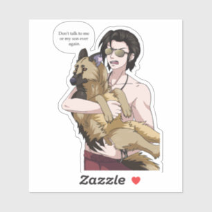 Praat niet met mij of mijn zoon sticker