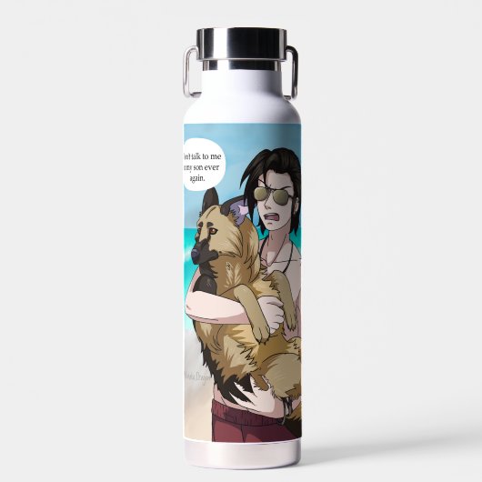 Praat niet met mij of mijn zoon waterfles (Voorkant)