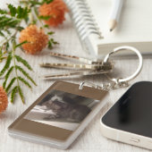 Praat niet met u Dave Rectangle Keyring Sleutelhanger (Voorkant Rechts)