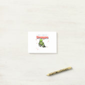Praat niet met vreemden-Humor-Retro-Alien-Funny Post-it® Notes (Op bureau)