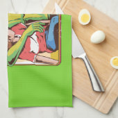 Praat niet met vreemden theedoek (Quarter Fold)