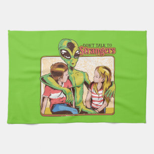 Praat niet met vreemden theedoek