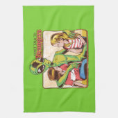 Praat niet met vreemden theedoek (Verticaal)