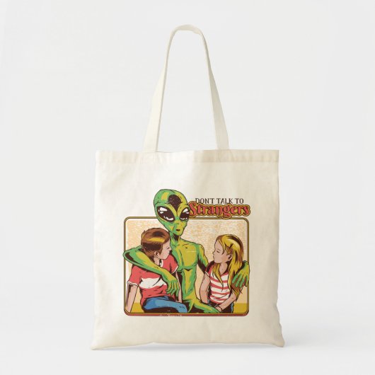 Praat niet met vreemden tote bag (Voorkant)