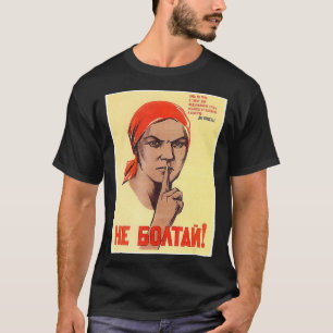 Praat niet over het Poster van de Sovjet-Unie T-shirt