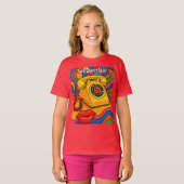 Praat Niet Sms'en Retro Hoorn Telefoon Rood T-Shir T-shirt (Voorkant volledig)