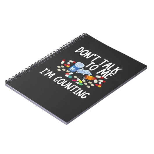 Praat niet tegen me als ik tel notitieboek (Linkerzijde)