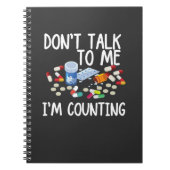 Praat niet tegen me als ik tel notitieboek (Voorkant)