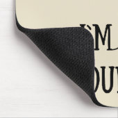 Praat niet tegen me. Ik tel grappige gehaakte. Muismat (Hoek)