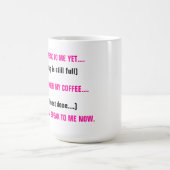 Praat niet tegen me.... koffiemok (Center)