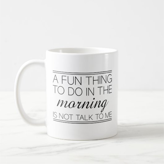 Praat Niet Tegen Me Koffiemok (Links)