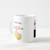 Praat niet tegen me tot ik mijn mok heb gehad. (Voorkant links)