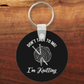 Praat niet tegen mij! Ik brei Sleutelhanger (Voorkant)