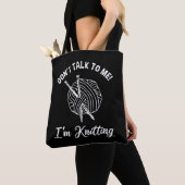 Praat niet tegen mij! Ik brei Tote Bag (Dichtbij)