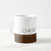 Praat niet tot onder de lijn grappigheid koffiemok (Voorkant links)