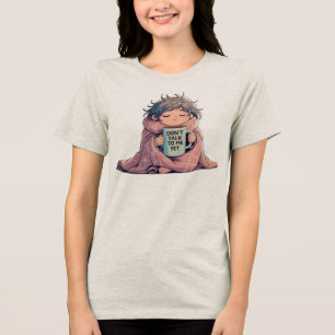 Praat nog niet met me" - Grappige Morning Mood Car Tri-Blend Shirt