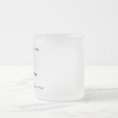 Praat of praat niet grappig matglas koffiemok (Center)